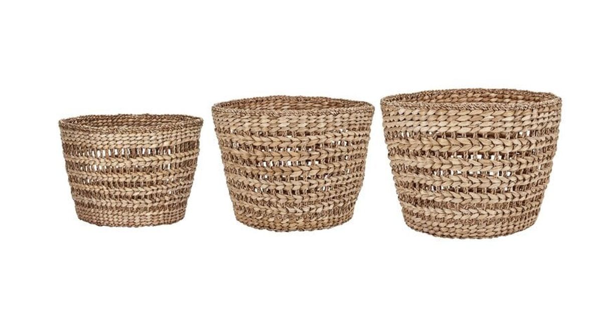 House Doctor Oppbevaringskurver, Ramla, natur, sett av 3 