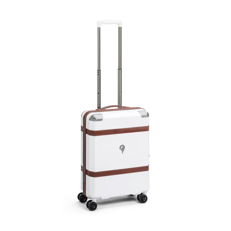 North Pioneer Vintage Pro Kabinkoffert, 4 hjul, 55 cm, 38L, Hvit