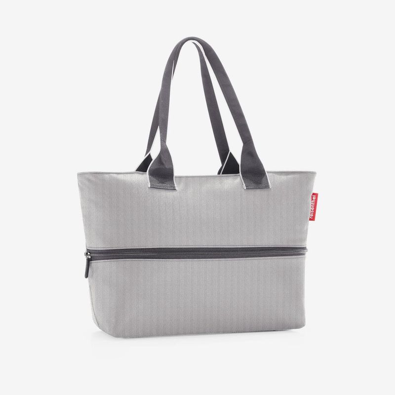 Veske Shopper E1 Ekspanderer, Herringbone grey - Reisenthel