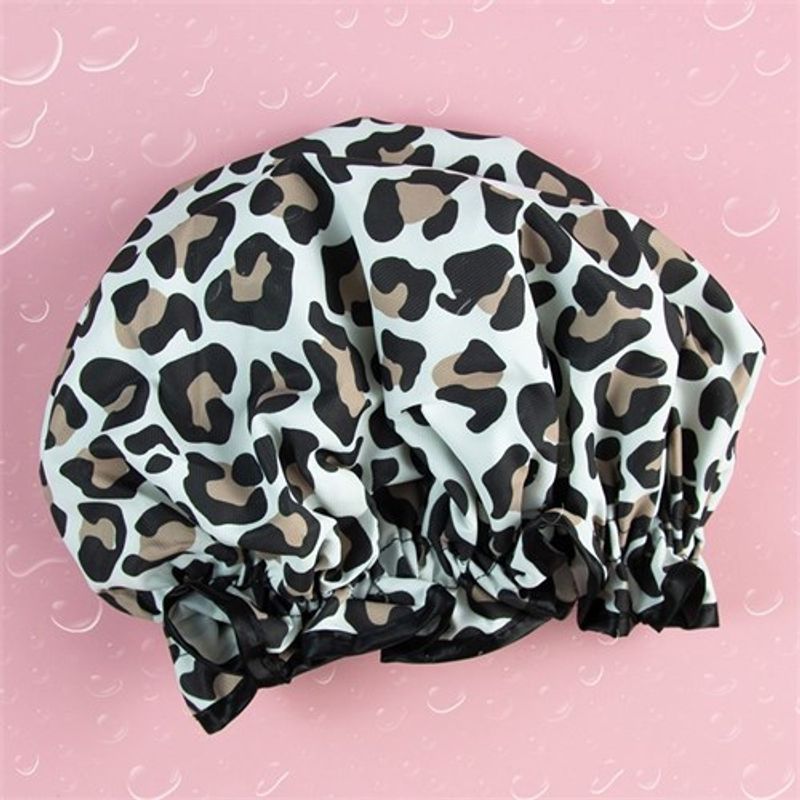 Dusjhette i leopardmønster, The Vintage Cosmetic Company 