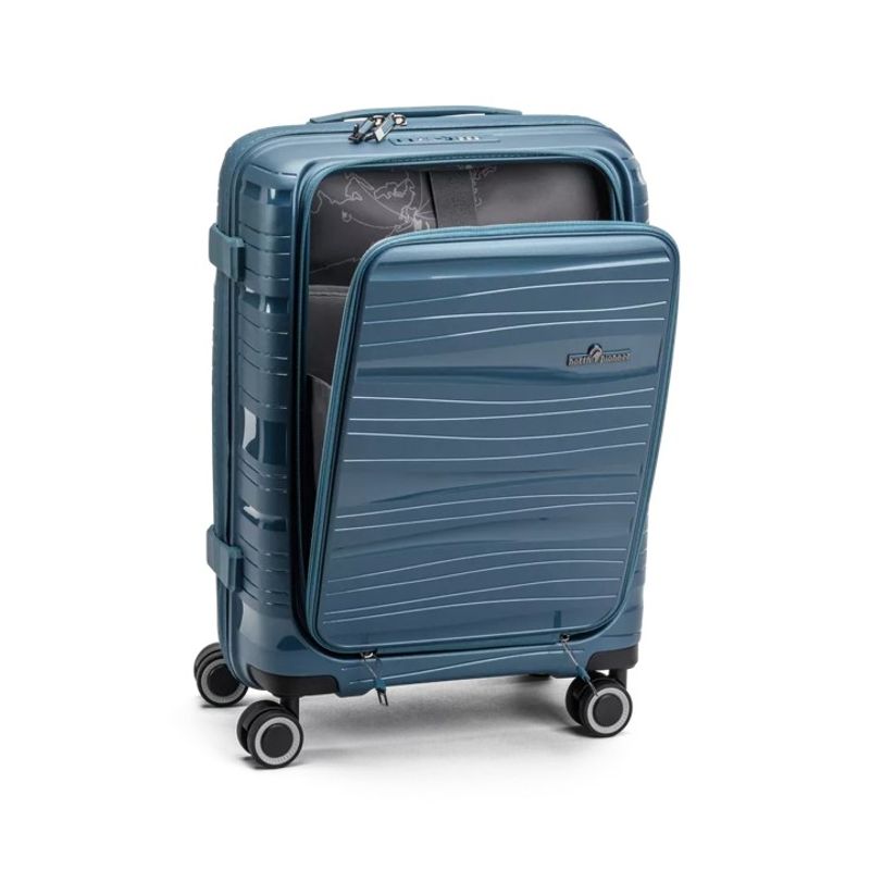 North Pioneer Oslo Kabinkoffert Laptoplomme, 4 hjul, 55 cm, 31L