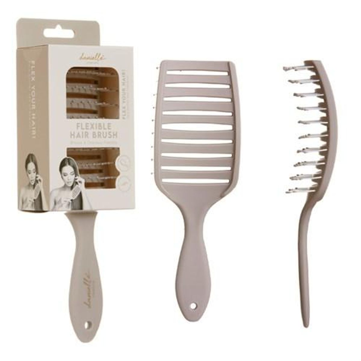 Danielle Creations – Fleksibel Hårbørste 