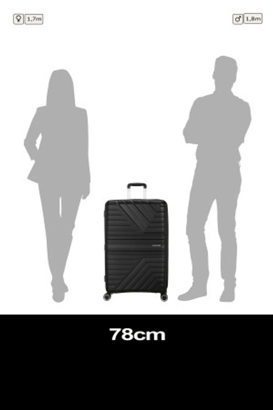 American Tourister Flytwist stor koffert 78 cm – Shadow Black