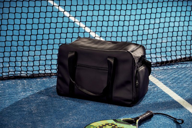 Baltimore treningsbag med skopose – nubuck PU-skinn – Black