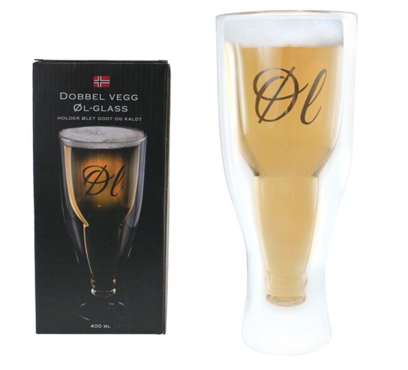 Det ultimate ølglasset med dobbelt glass