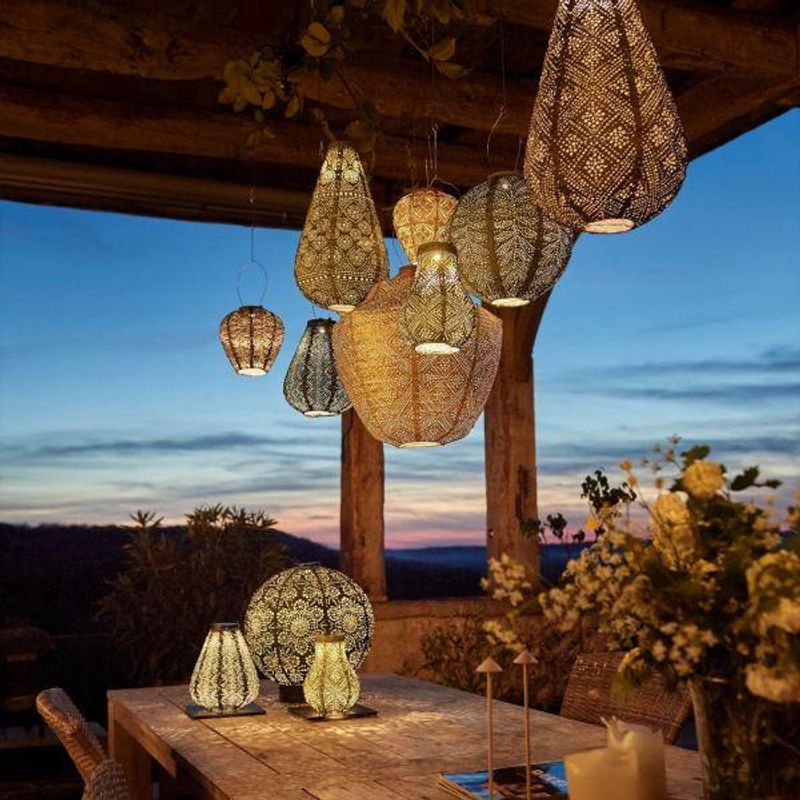 Lumiz Solcelle Led Lykt Lampshade 40 Occult Gold