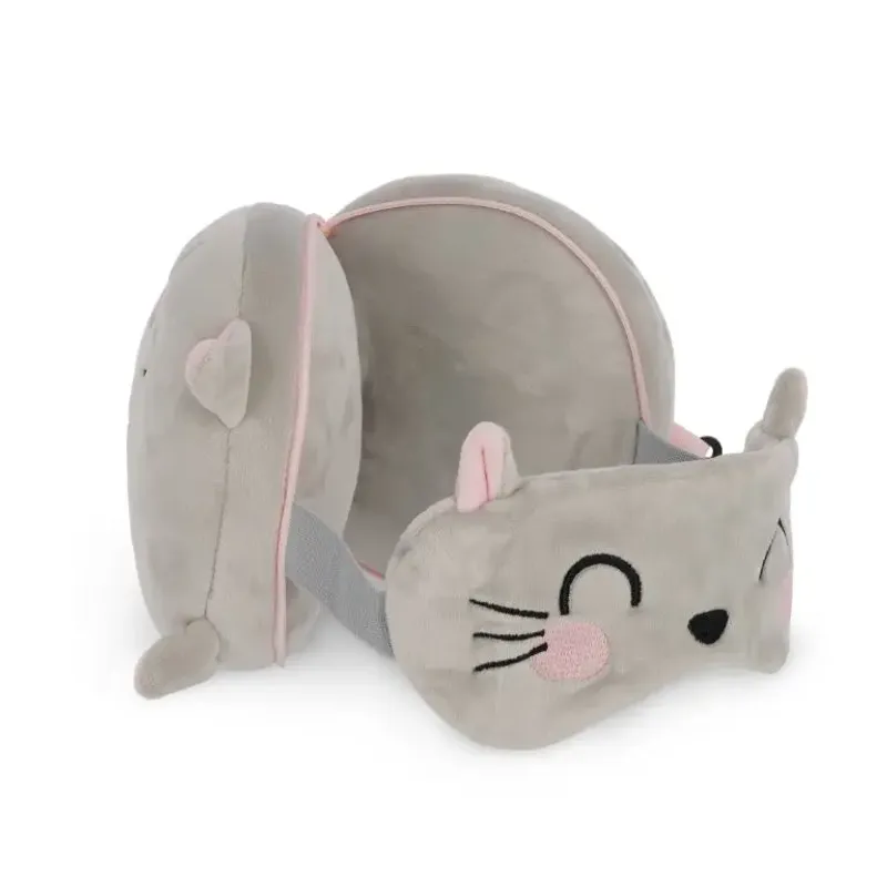 Bamse, pute og øyemaske i ett My Travel Buddy Katt