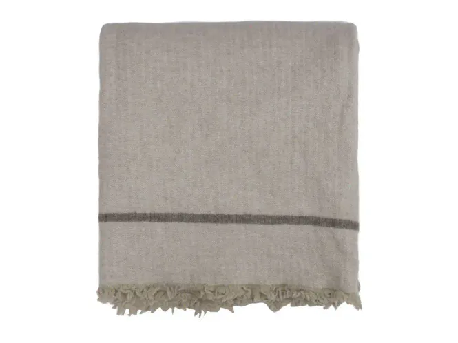 Hovedbilde Halvor Bakke Chamonix pledd, 130x200 Beige / Pure cashmere