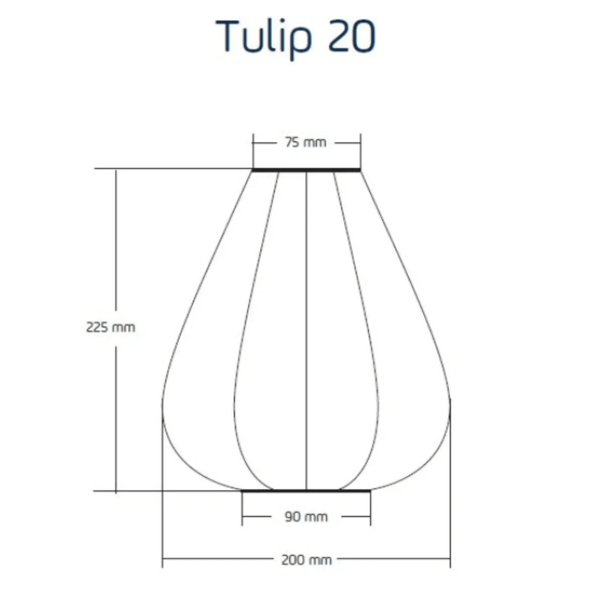 Lumiz Solcelle Led Lykt Tulip 20 Fiore Apricot