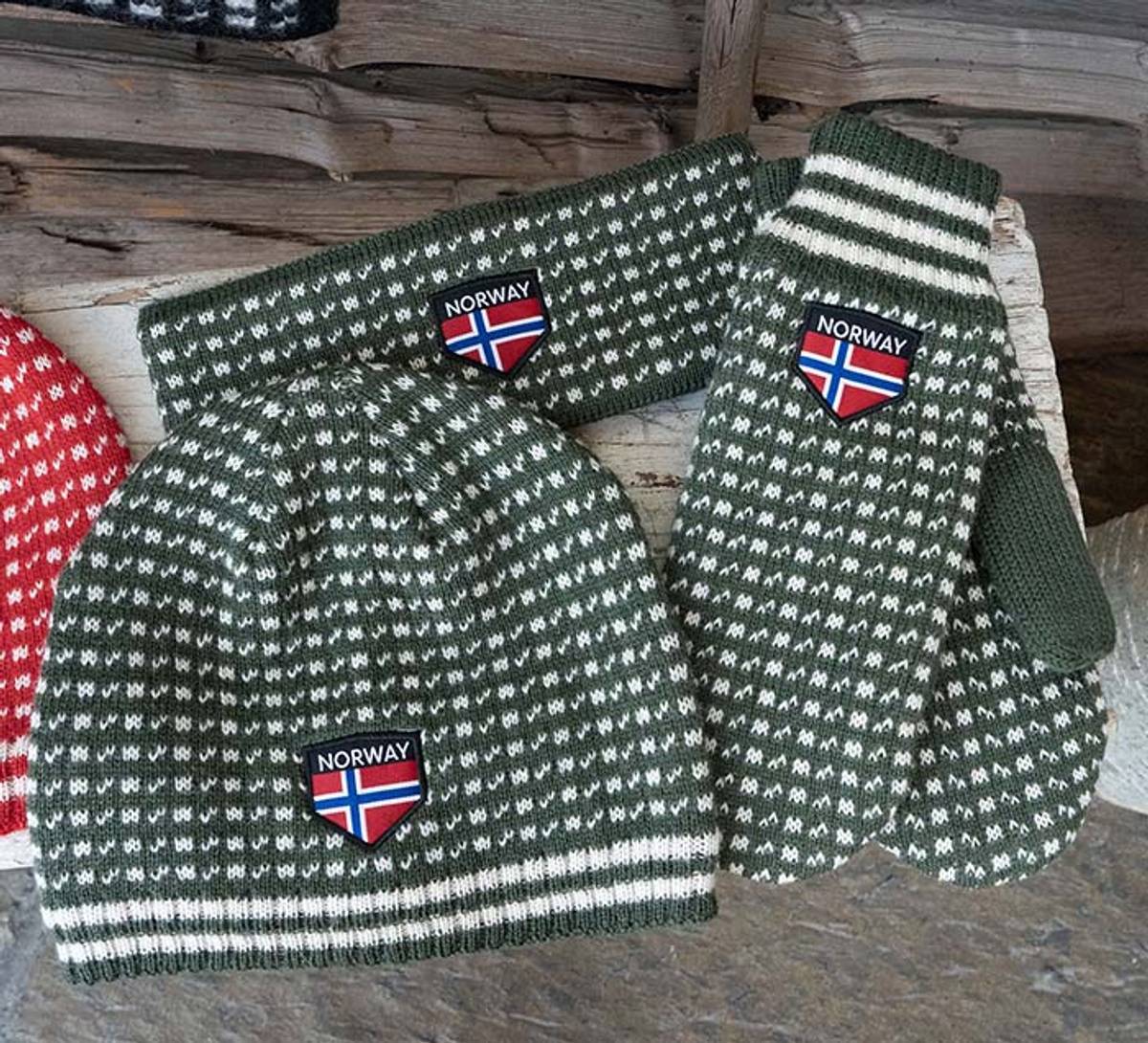 Islender Strikkelue, grønn