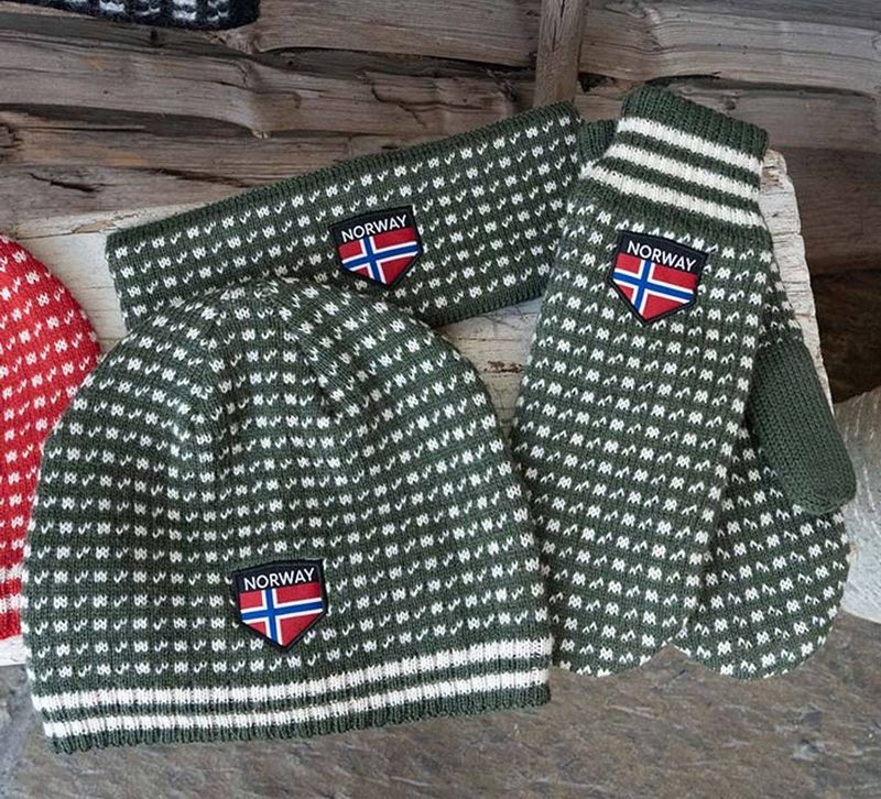 Islender Strikkelue, grønn