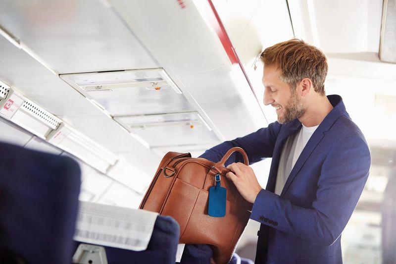 Go Travel Bagasjemerker PU-skinn 2-pk, blå