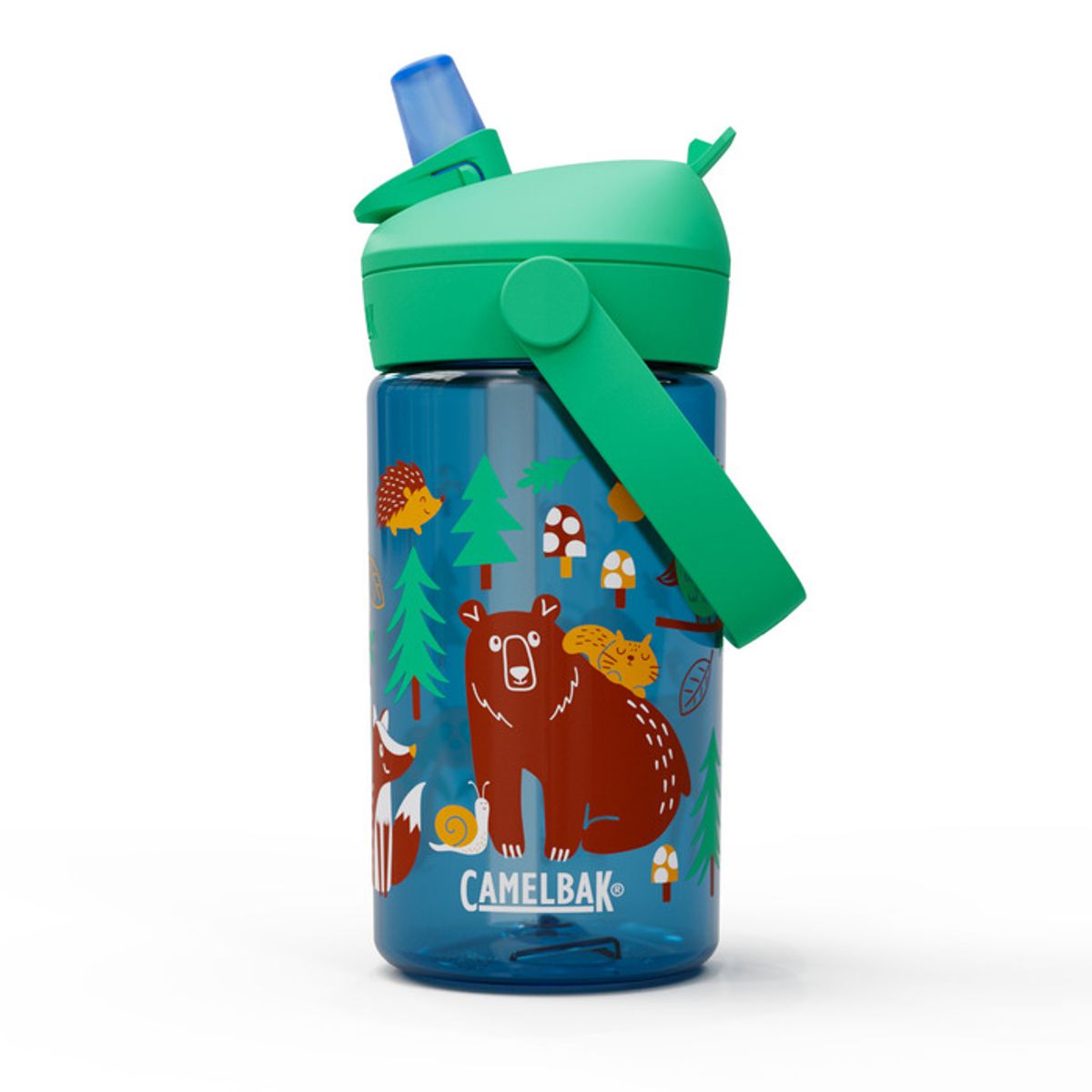 Camelbak Drikkeflaske Barn, Thrive Flip Straw Kids 400mL, Friendly Forest