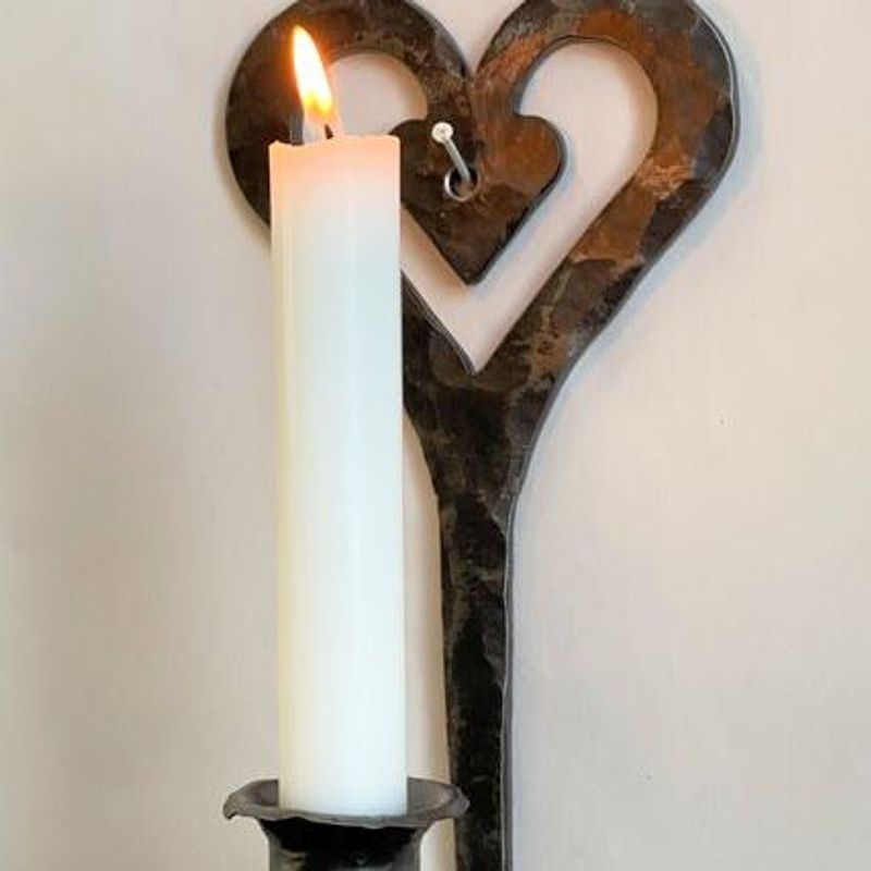 Spegels Vegglysestake Hjerte i smijern – 27 cm