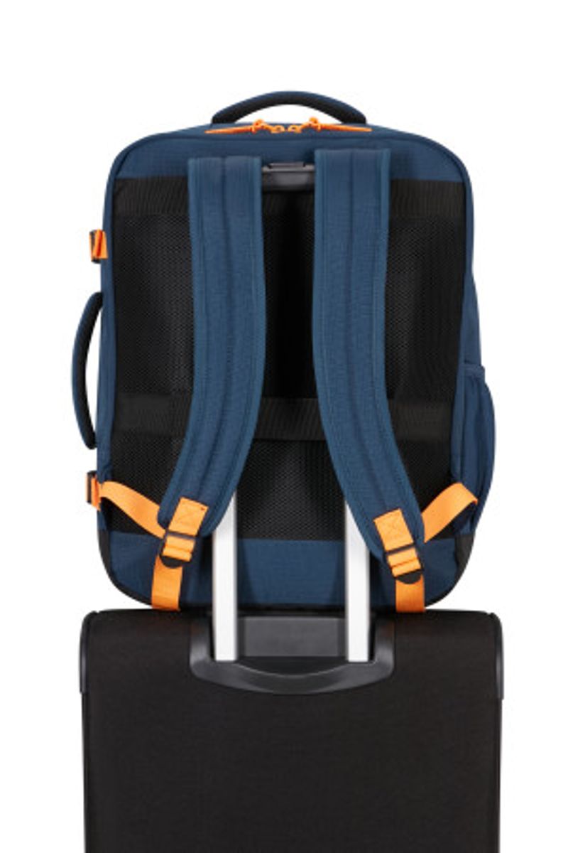 American Tourister Take2Cabin Casual Backpack M – Dark Navy / Radiant Orange