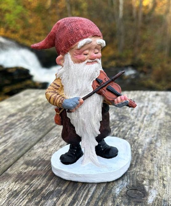 Hovedbilde Midthun-Nisse med Fiolin Stående – 10 cm