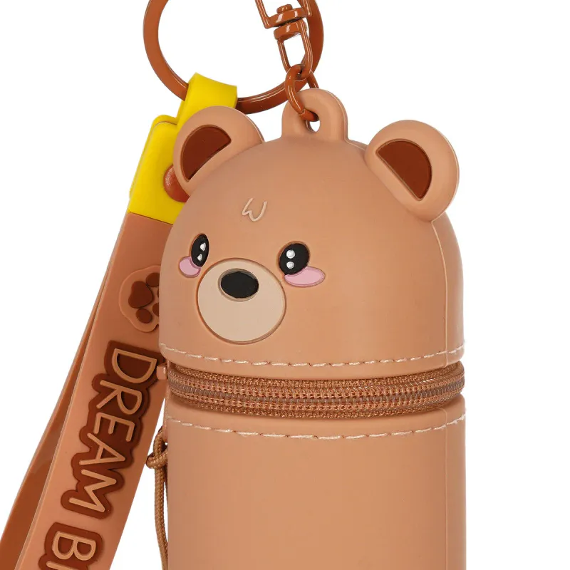 Mini Kawaii Teddy – Søt mini pung med nøkkelring