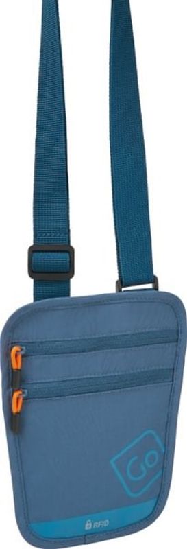 Nakkepose for pass RFID (Passport Pouch), Blueberry fra Go Travel