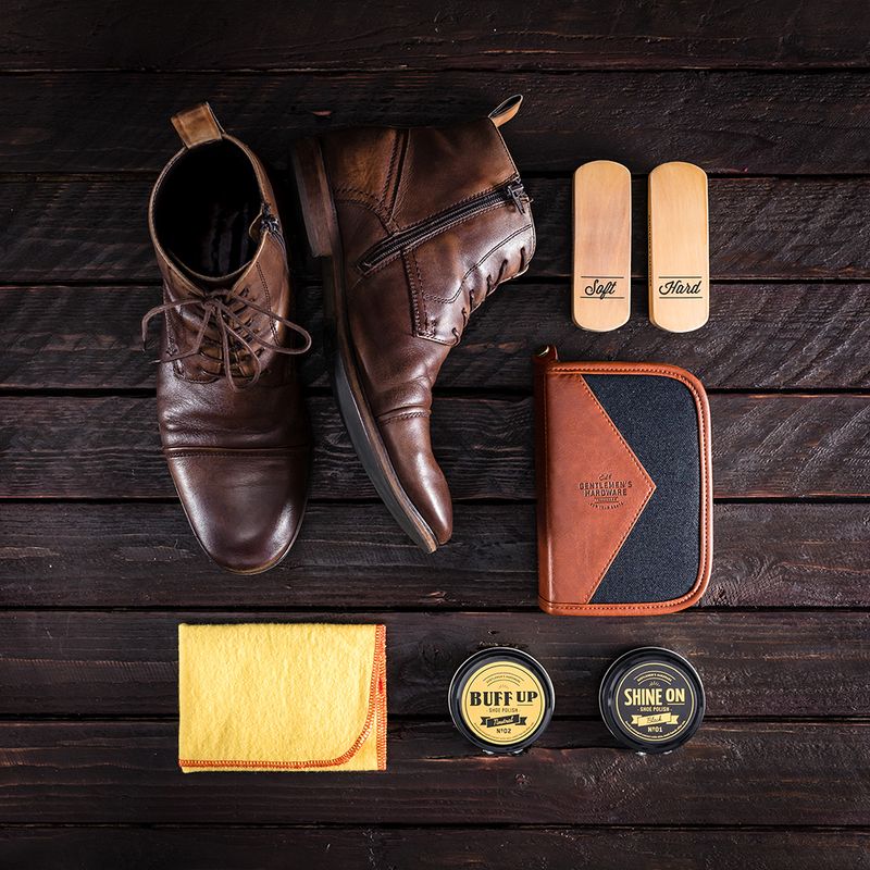 Skopussesett i canvas fra Gentlemen's Hardware