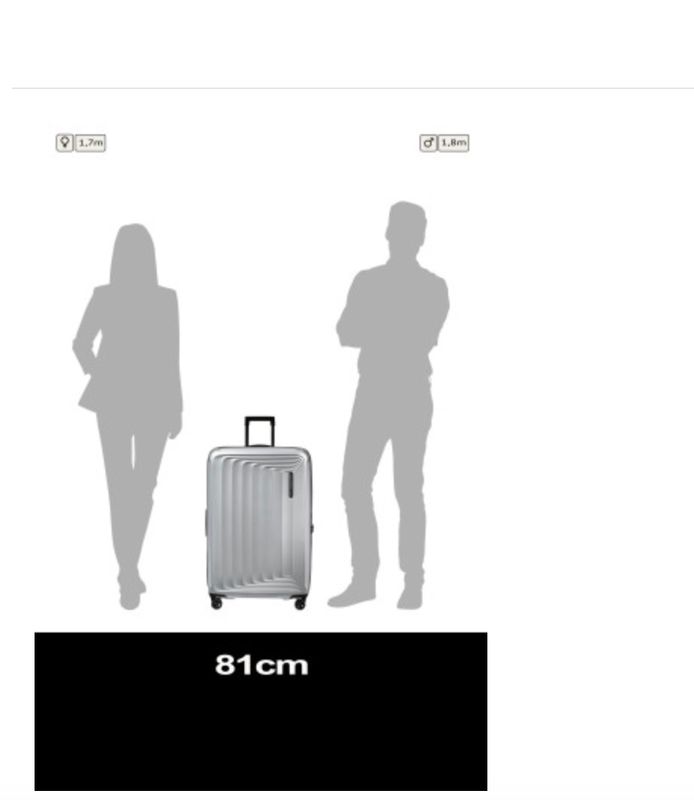 Samsonite Nuon Spinner 81 cm EXP 125/137 L – Matt Silver