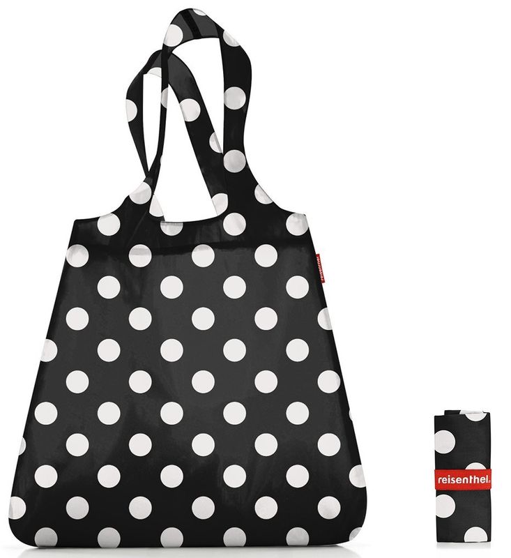 Handlenett 15L Dots White - Reisenthel