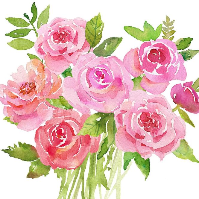 Hovedbilde Middagsservietter Blomster 