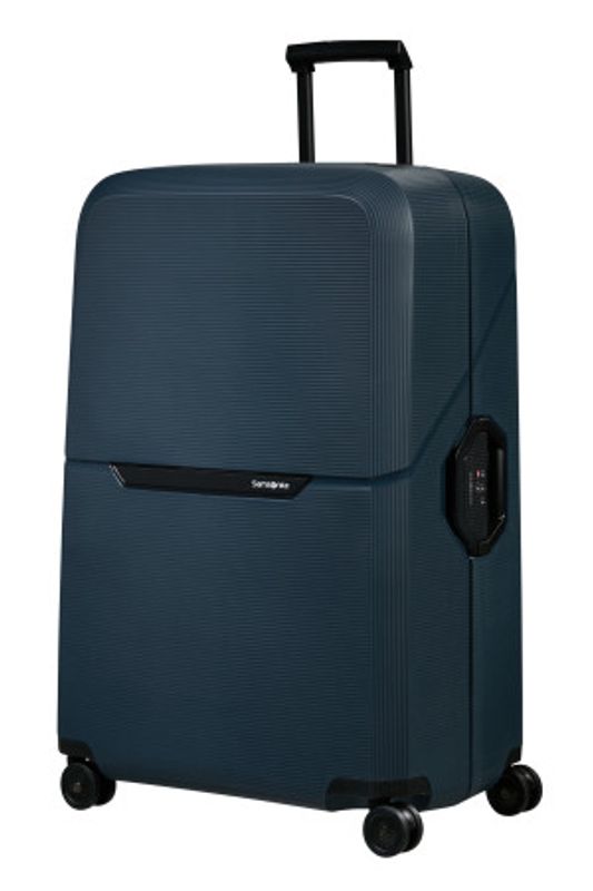 Samsonite Magnum ECO hard stor XL koffert 81 cm 4 hjul Navy