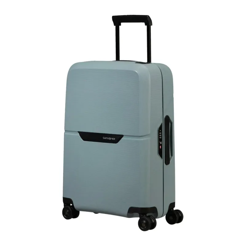 Samsonite Magnum ECO hard Kabinkoffert 55 cm 4 hjul Isblå