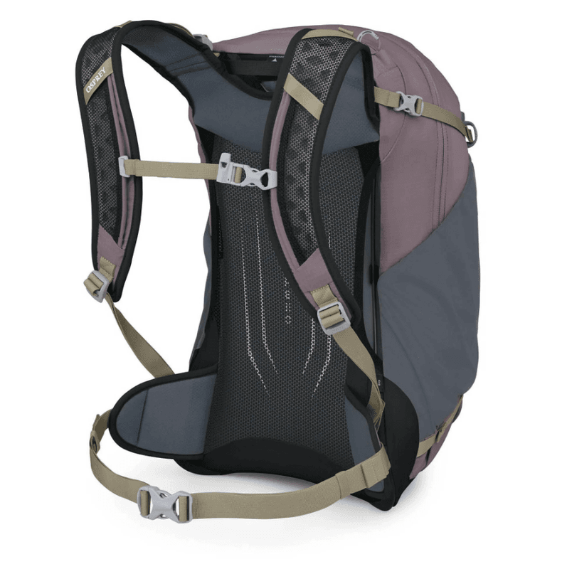 Superlett dagstursekk Hikelite 26 fra Osprey, Graphite Purpel