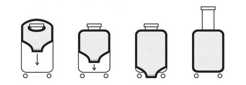 Kofferttrekk L 75 cm Samsonite, sort