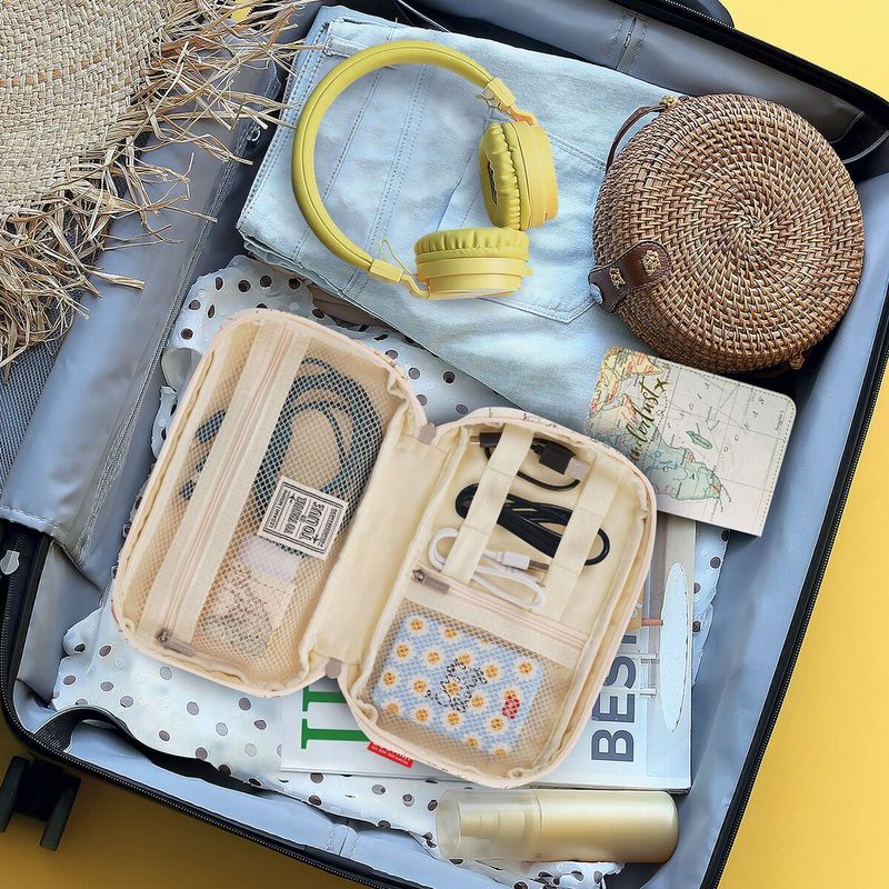 Travel Etui ladekabler + tilbehør