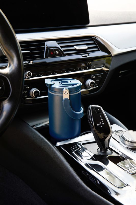 Vinga termo vacuum kopp – 880 ml, Resirkulert Stål, navy