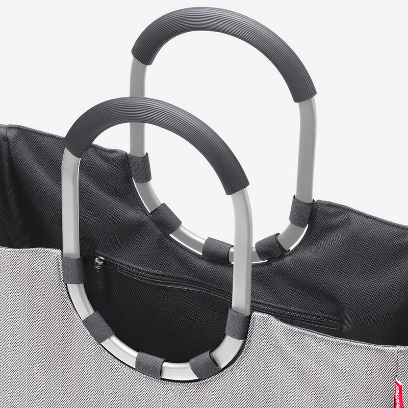 Veske Loopshopper L Herringbone Grey - Reisenthel