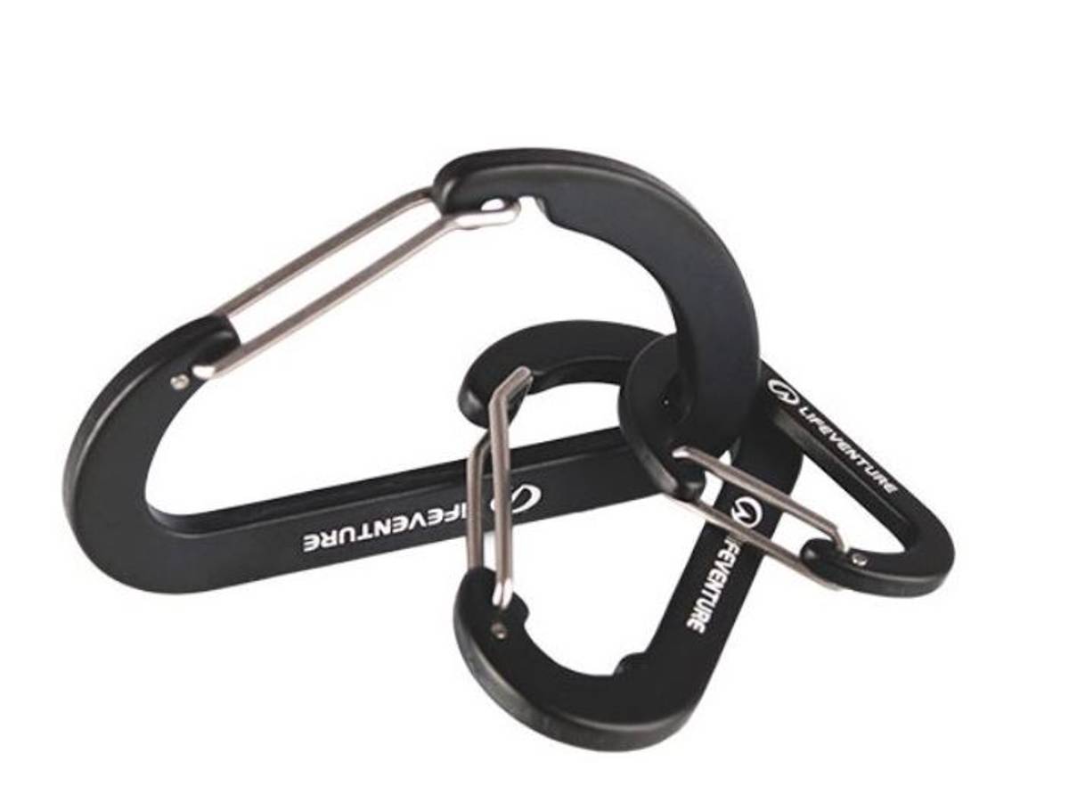 Karabiner små 3pk Lifeventure