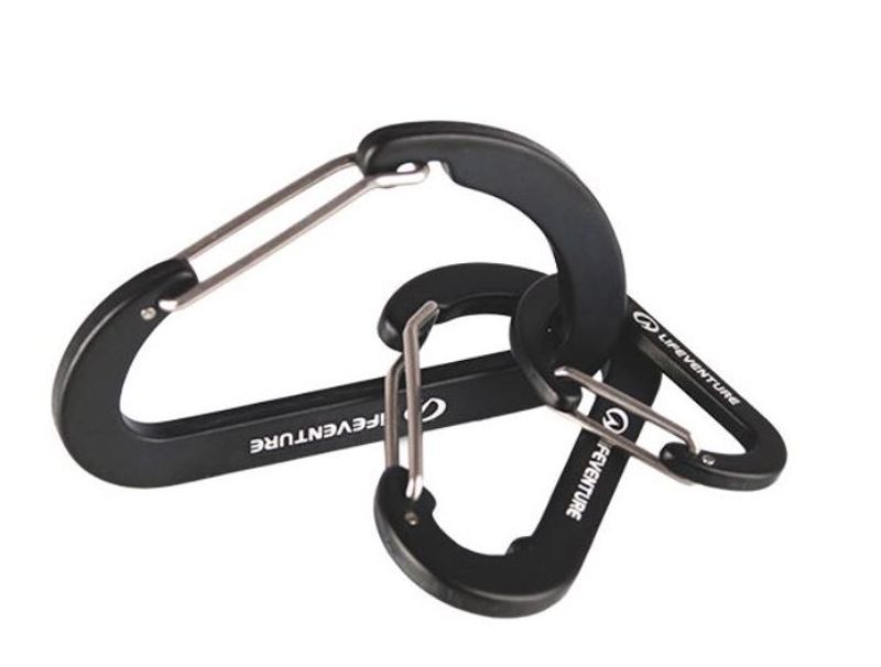 Karabiner små 3pk Lifeventure