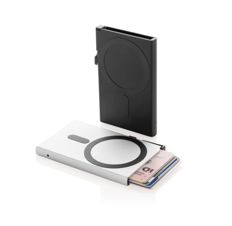 Magnetisk RFID-kortholder i aluminium til mobil – opptil 7 kort
