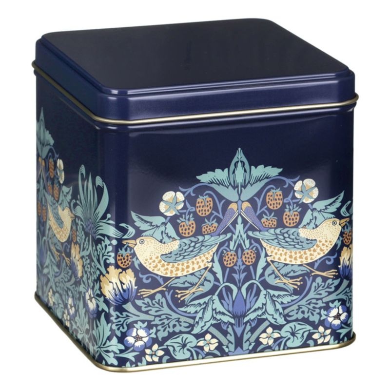 Oppbevaringsbokser Red Strawberry Thief  William Morris sett med 3 stk 