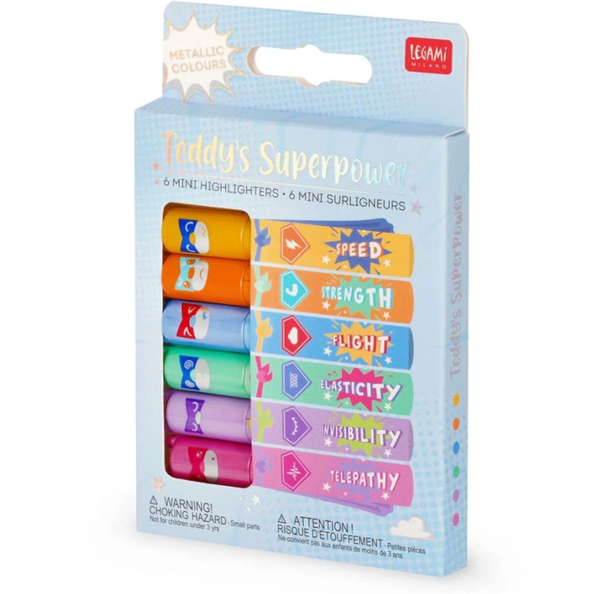 Markeringstusjer Teddy`s Superpower- Legami