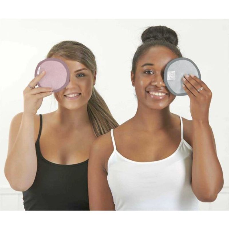 Erase Your Face – sett med 4 gjenbrukbare sminkefjerningspads, Danielle Creations