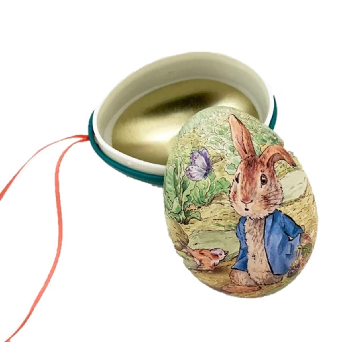 Peter Rabbit mini påskeegg, oransje snor