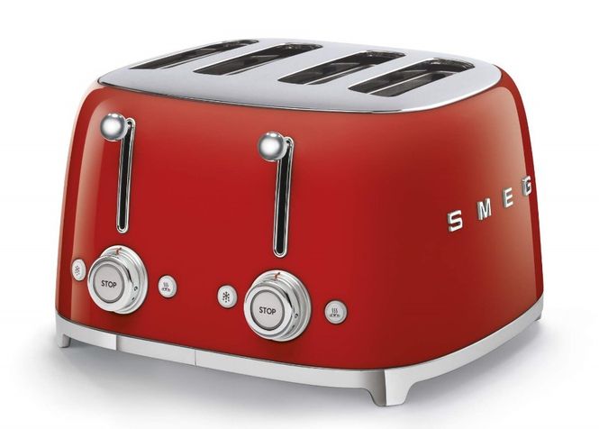 Hovedbilde SMEG Brødrister, rød