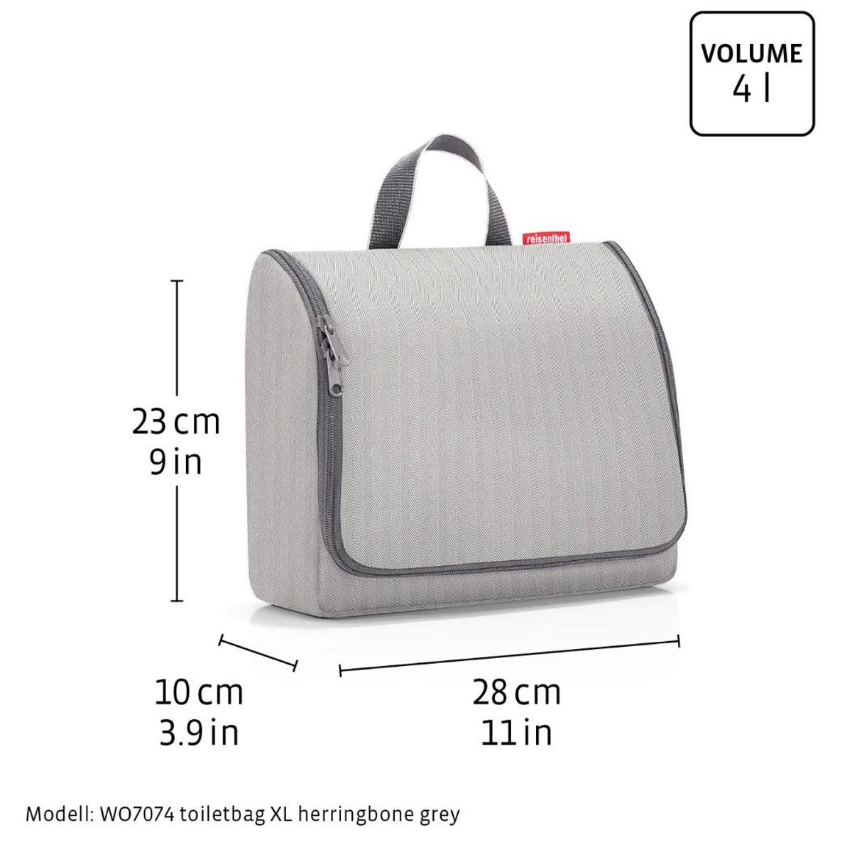 Reisenthel Toalettmappe 4L XL (opphengbar), maroon