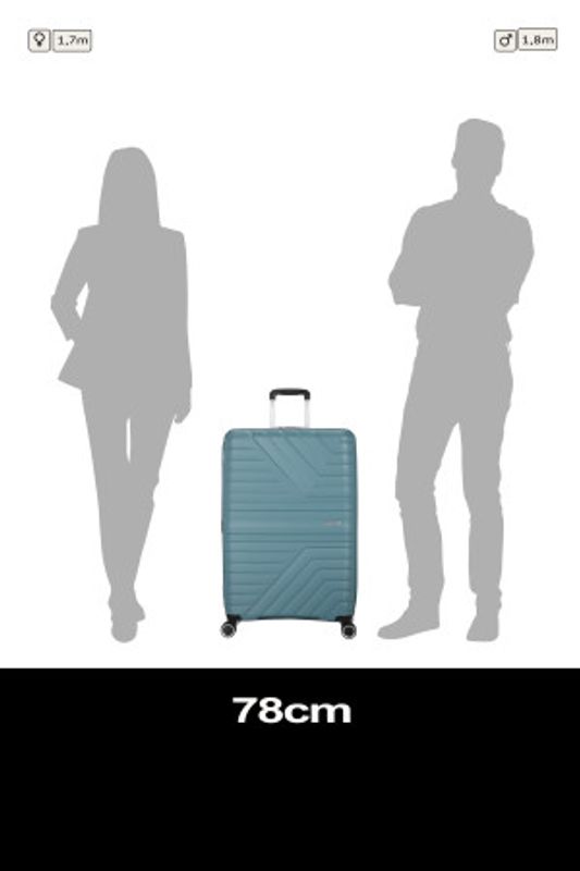 American Tourister Flytwist stor koffert 78 cm – Storm Blue