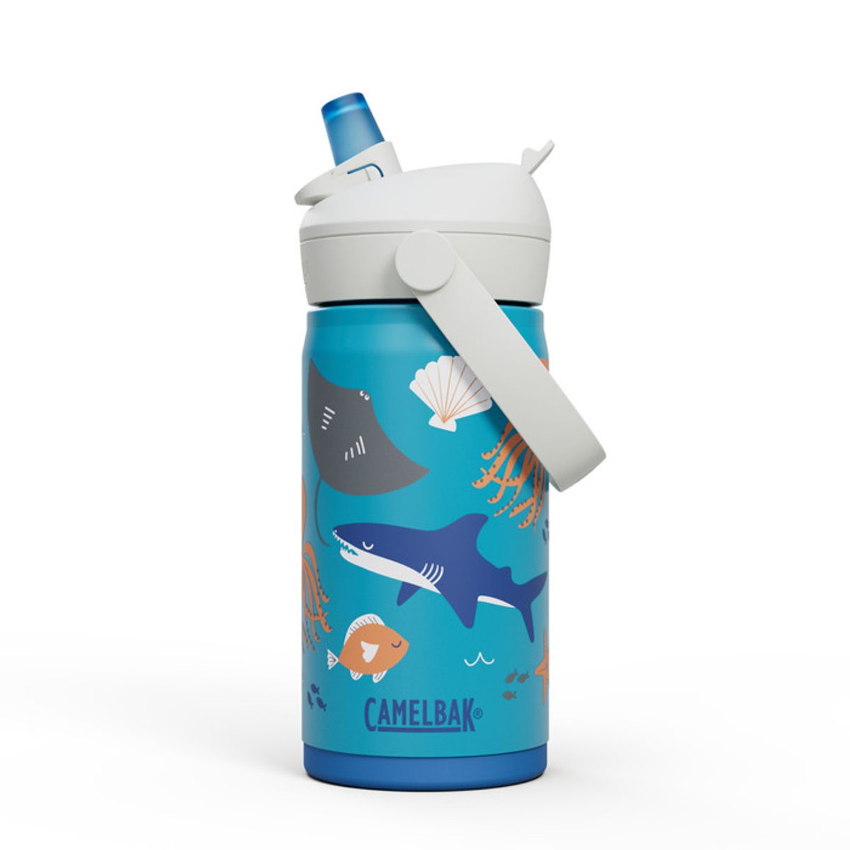Camelbak Drikkeflaske Barn, Thrive Flip Straw Kids VSS Ocean Life 0,35L