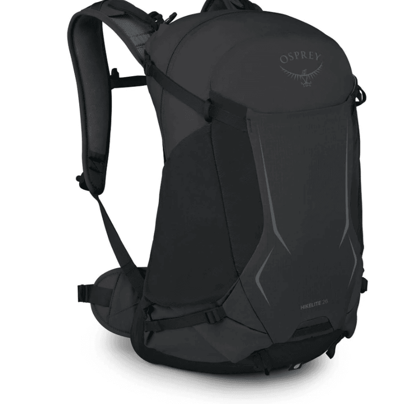 Superlett dagstursekk Hikelite 26 fra Osprey, Raven Black