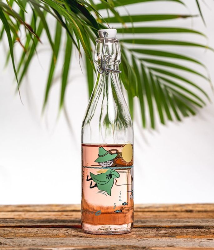 Mummi Glassflaske 0,5L - i vannet