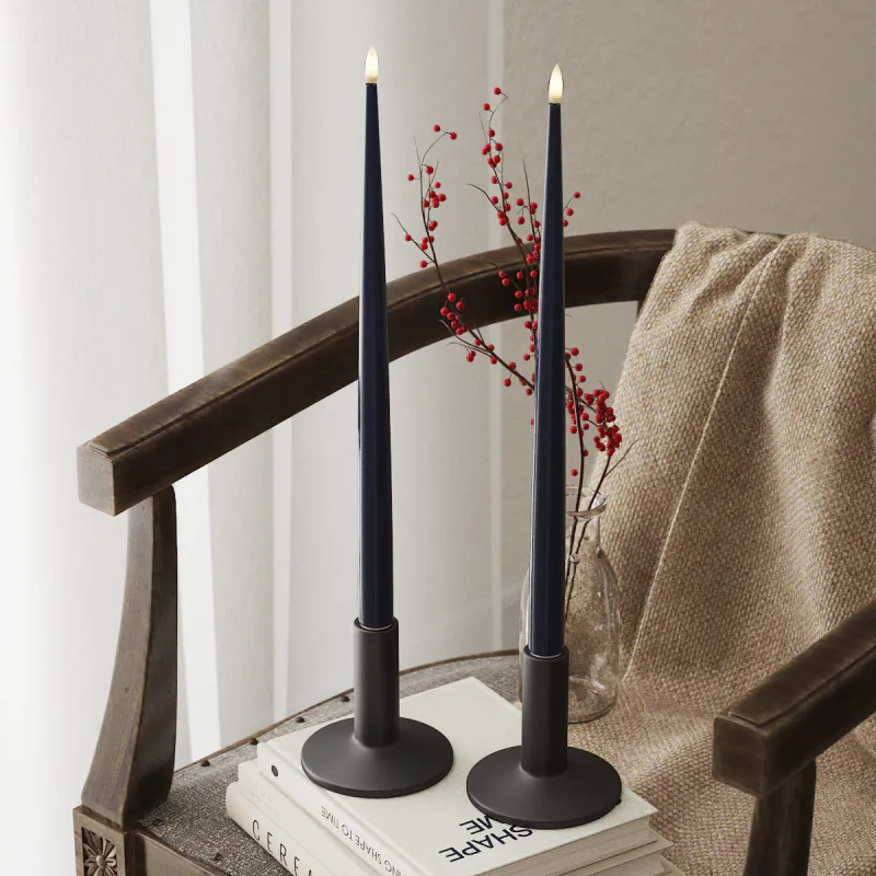 Deluxe Homeart Shiny Dinner Candle LED-stearinlys 2PK
