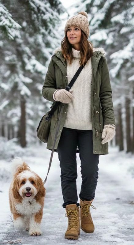 Axelda Støvler 36-42  Aosta med pigger / brodder, cognac