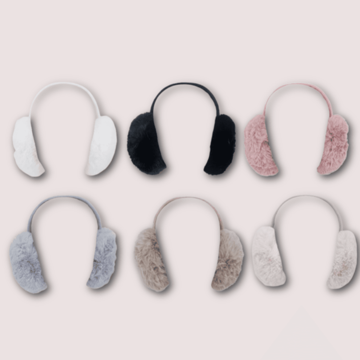 Ørevarmer Super Fluffy, hvit
