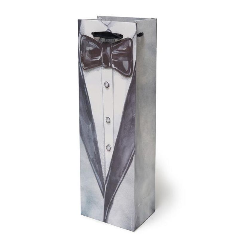 Gavepose Flaske Tuxedo 12 x 36 cm fra Legami